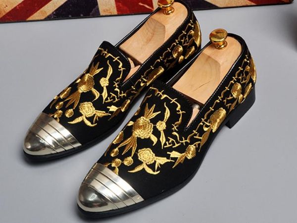 

2019 men's shoes in spring and autumn with new style low heel pointed end@w114, Black