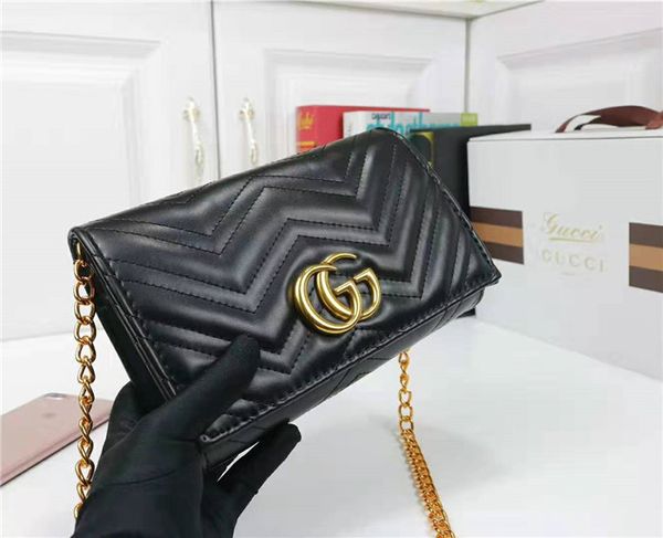 

high quality brand woman Messenger bag fashion chain shoulder bag new hand wallet 2019 fast transport 7712