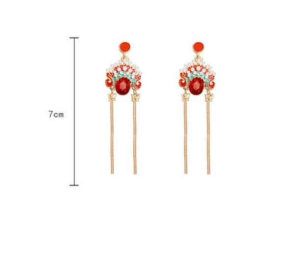 

new lady's selling designer luxury 925 silver long jewelry facebook earrings fashion hip hop personality liusu ear nails jewelry, Golden;silver