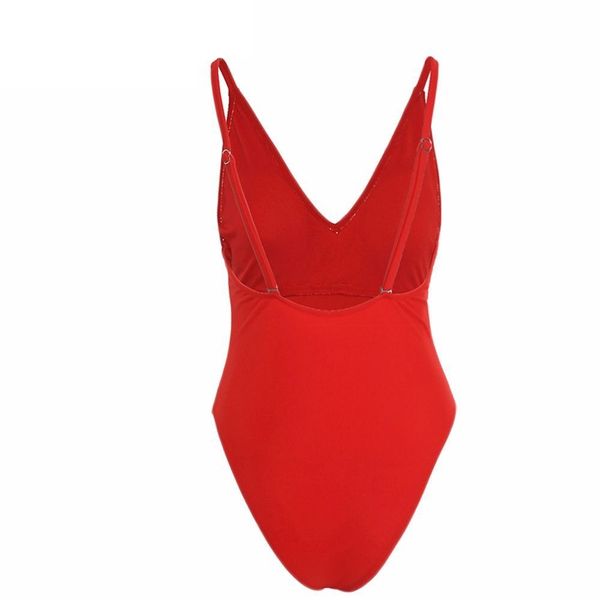 

2019 new style strap slim fit women's one-piece swimsuit, White