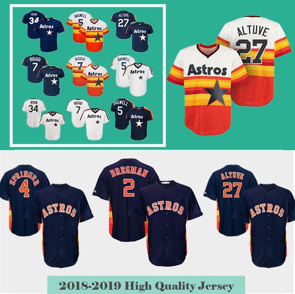 

Mens 27 Jose Altuve Astros Houston 2 Alex Bregman 34 Nolan Ryan Baseball Jersey 4 George Springer 1 Carlos Correa Jerseys
