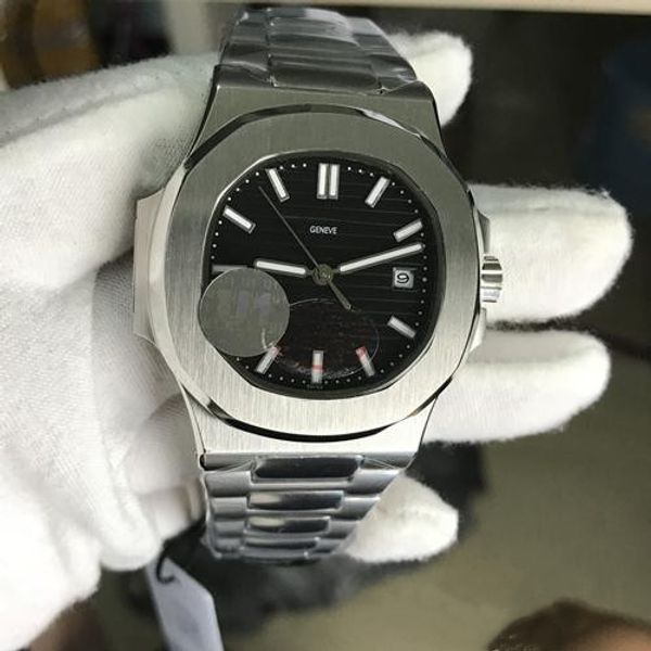 

u1 factory mens watch nautiluss movement engraved pp gray dial automatic movement stainless steel transparent back men watches, Slivery;brown