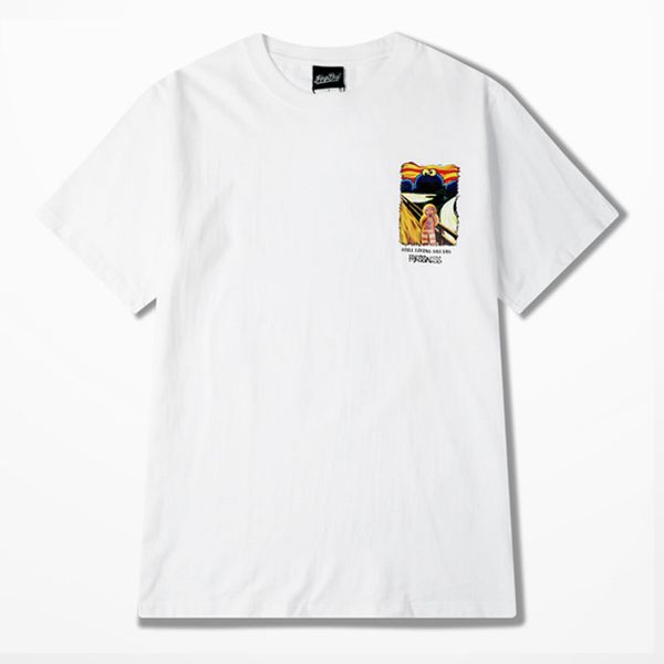 

casual mens t shirts fashion men hip hop short sleeves men women summer sport tees, White;black