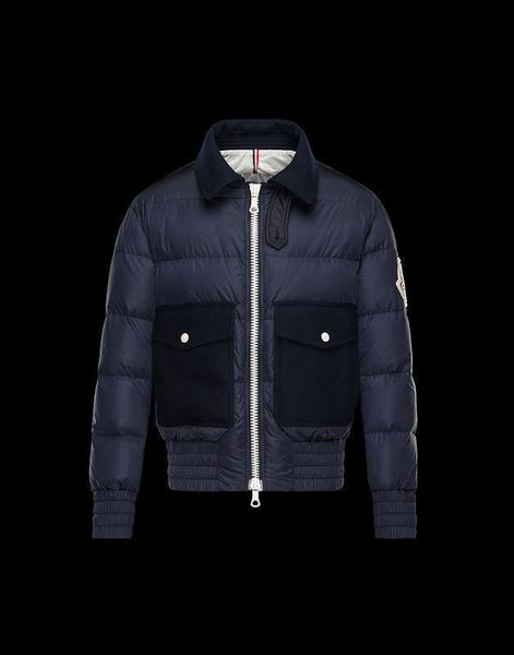 

2018 grade winter coat button 100 down jacket tand collar hood bomber windbreaker male parka ca ual anorak, Black