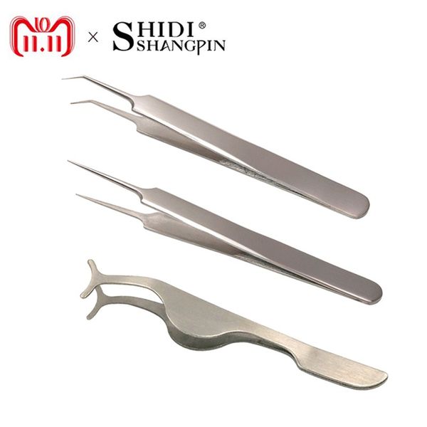 

shidishangpin 1 piece stainless eyelashes curler tweezers beauty accessories make up tools kit cilp lashes forceps tweezer
