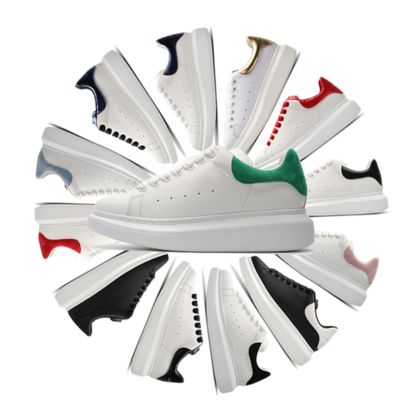 

alexanders oversized new queens ultra mc sneakers leather platform low cut homme femme scarpe donna casual shoes size 36-45 #01e23e#, Black