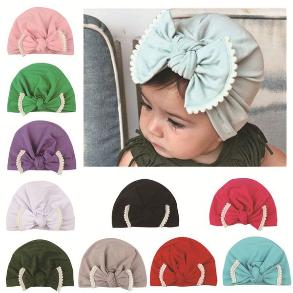 

2020 new velvet baby hat for girls autumn winter baby boy cap pgraphy props elastic infant turban hat accessories, Yellow