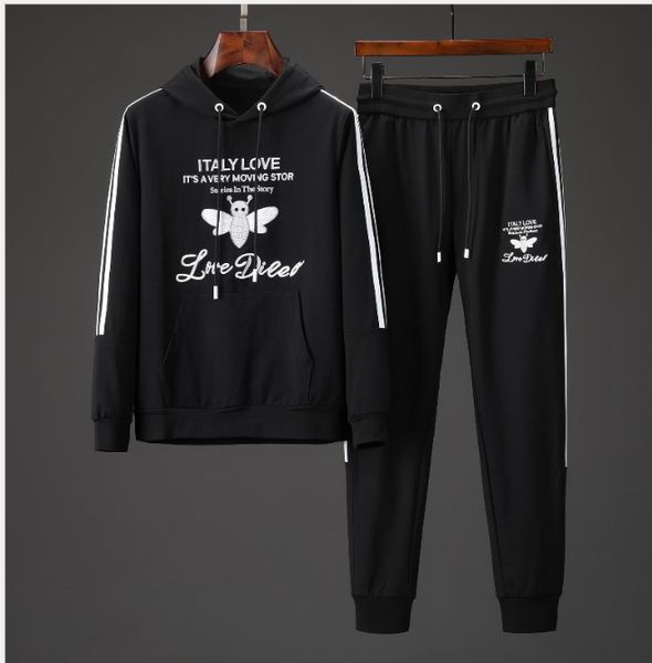 

мужские костюмы с капюшоном мужские брюки спортивный костюм хип-хоп мужские толстовки с двумя шт. толстовка брюки спортивный костюм черные б, Gray