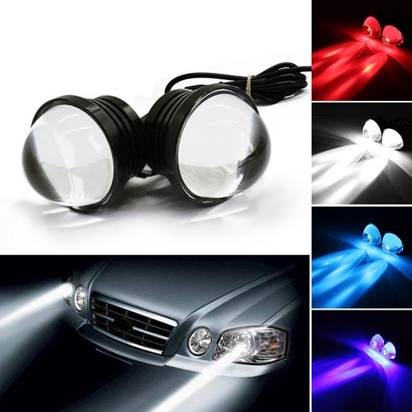 

eurs car eagle eye light lens fisheye lamp reversing lighting lamp 5w auto led counter light 12v led drl daytime running lights