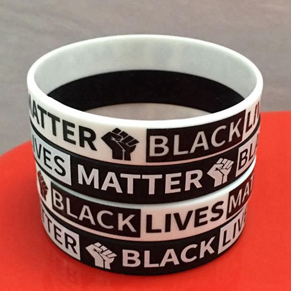 

black lives matter silicone wristband for men women band bracelets i can't breathe adults wrist band american hha1384
