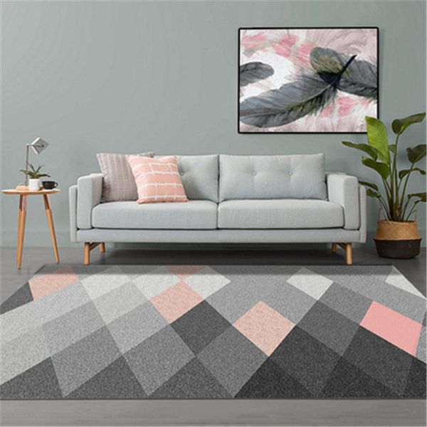 

nordic geometric living room bedroom carpets study bedside carpet rectangle modern decor rug yoga 3d blanket mat cf