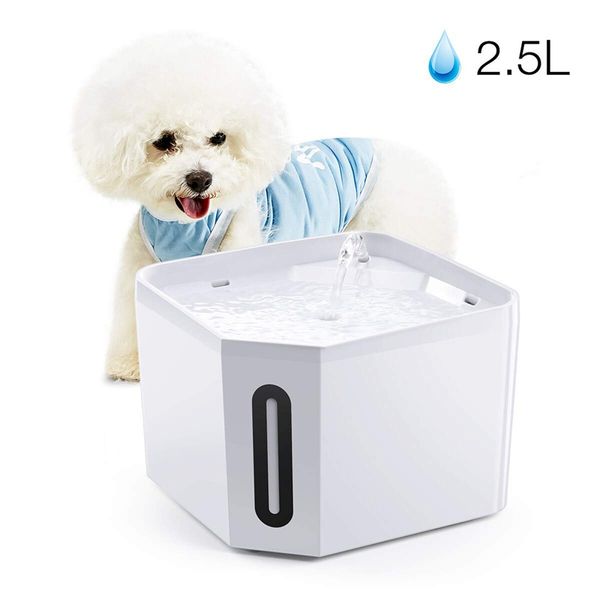 

cat dog water fountain 2.5l automatic pet drinking water dispenser super quiet healthy and hygienic water bowl with removable wa