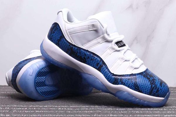 

2019 jumpman 11 low snake navy blue snakeskin white 11s men outdoor shoes shoes white blue outdoor shoes size 36-47