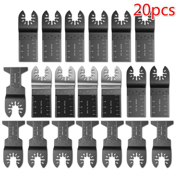 

20 pcs multitool saw blade bi-metal precision oscillating blade multi tool circular saw blades wood cutting kit