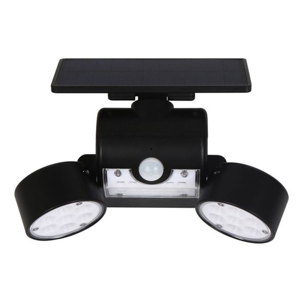 

solar lights outdoor,motion sensor security light solar wall lights dual head spotlights ip65 waterproof 360Â° adjustable solar lights