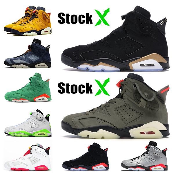 

2020 dmp travis скоттс 6 6s mens basketball обувь olive green yellow hare laser фуксия og инфракрасные мужские jumpman тренажеры спортивные