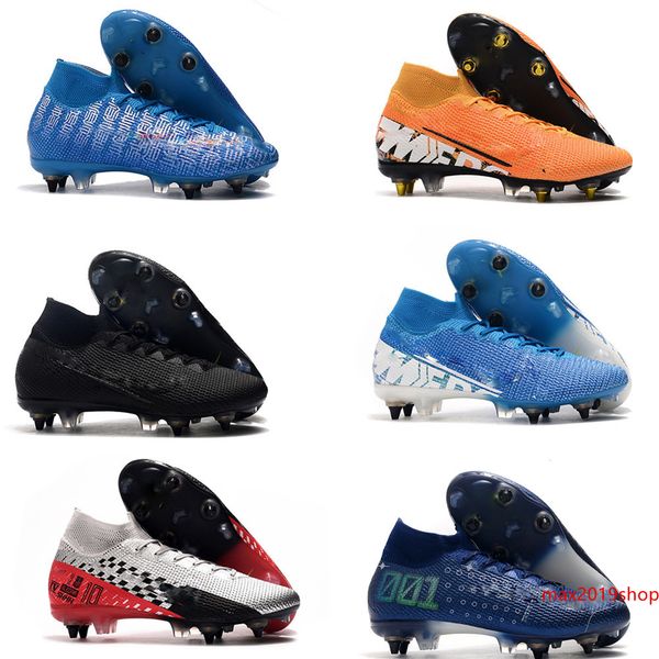 

mens soccer cleats mercurial superfly 7 elite sg-pro steel nail soccer shoes fashion cr7 mercurial vapors 13 elite sg-pro football