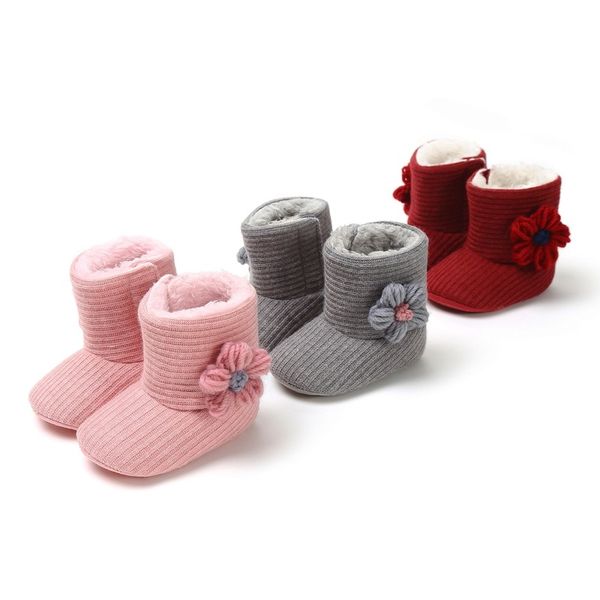 

autumn and winter baby boys shoes boots girls shoes embroider anti-slippery cotton snow boots kids toddler, Black;grey