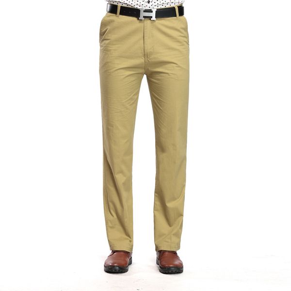 

men's business casual pants trend designer cotton slim fit plaid pants male dress leisure long trouser classic jogger, Black