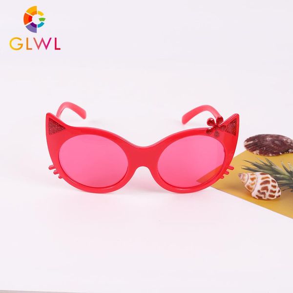 

kid sun glasses girls cat eye sunglasses baby girl lovely shades for kids eye glasses fashion trends children colorful eyewear wtqmk, Blue