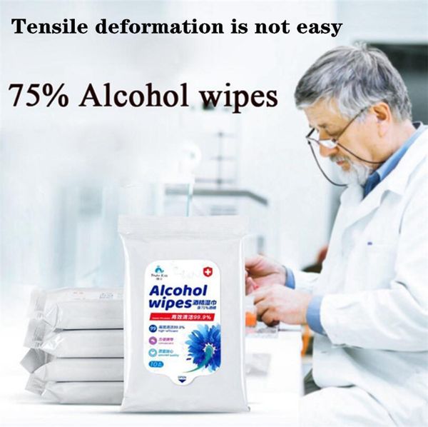 

75% спиртовые салфетки дезинфекция одноразовые ручные спиртовые салфетки для чистки портативная очистка дезинфекция погружение воды 200bag t