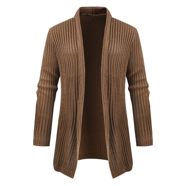 

mens sweater jackets casual solid knit trench coat jackets cardigan long sleeve outwear windbreaker jaqueta masculina, White;black