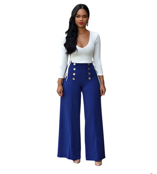 

women designer large size drawstring loose wide leg pants suittr02tr02, Gray