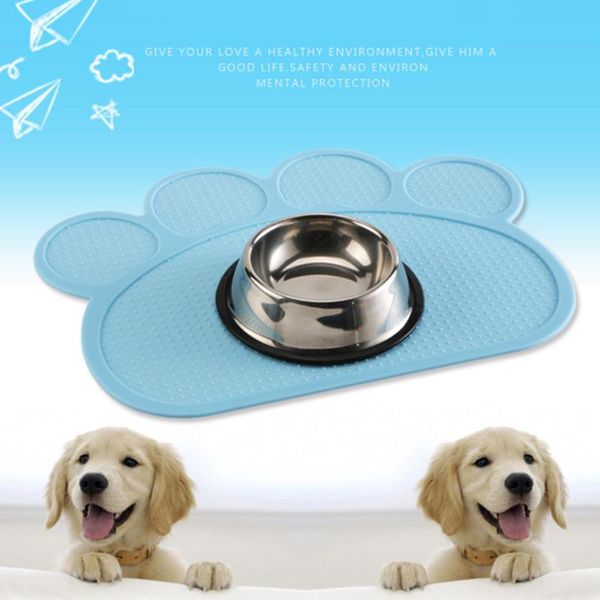 

new waterproof pet mat for dog cat silicone pet pad bowl drinking mat dog feeding placemat easy washing