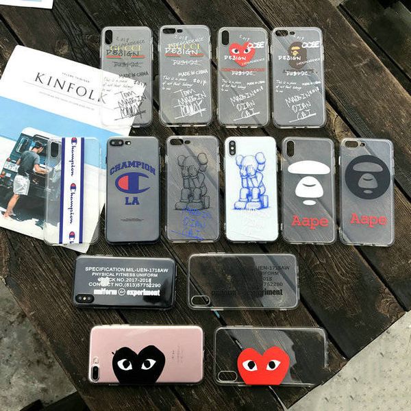 

Мода Clear Дизайнерские Чехлы для Телефонов Чехол Для iPhone Xr XS MAX 6 7 8 Plus Case Прозрачный