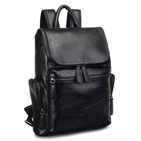 

new designer backpack fashion leather men backpack large capacity travel backpacks student designer bookbag high quality