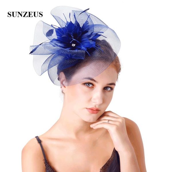 

white wedding hats for bridal feathers beaded elegant fascinators for women formal party hair accessories sombrero boda sh44 hrbvz