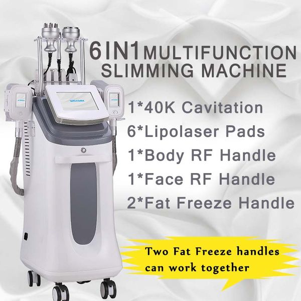 

cryolipolysis slimming machine fat ing weight loss 2 cryo handles can work together face rf cryo handle