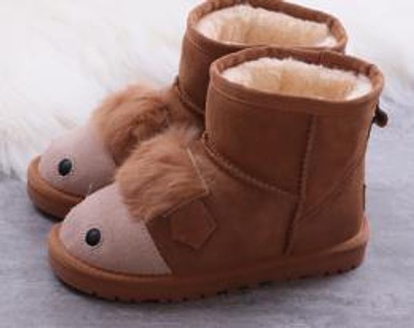 Дизайнер-животные загрузки снег зимние сапоги кожаный сертификат мешок пыли падение доставка EUR8-2.5