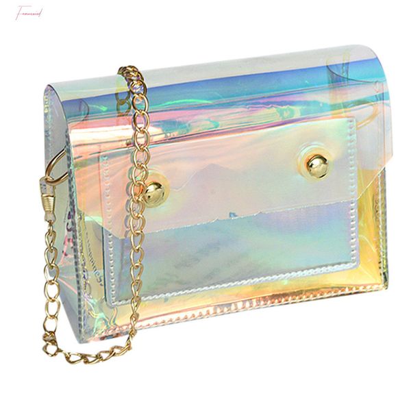 

handbags fashion female bags lady personality transparent jelly shoulder wild messenger new elegant handbags 9328