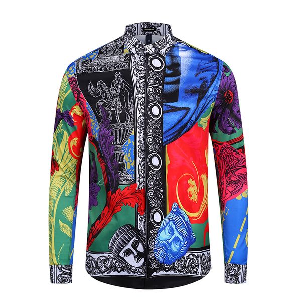 

freddie mercury fashion printed persons men's long sleeves shirts fashion party night club shirts new western style leisure, White;black
