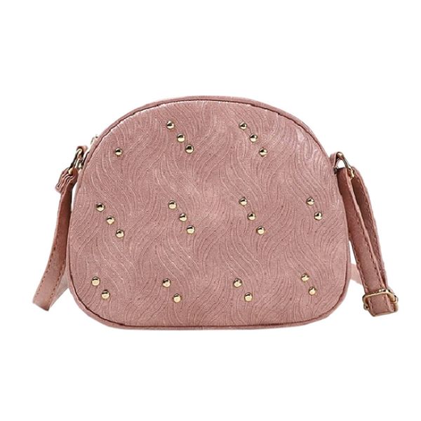 

simple rivet cross body bag pu leather women zipper messenger bag fashion ladies bags designer luxury handbags #15