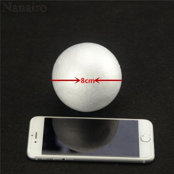 

christmas decorations 30pcs/lot 80mm modelling polystyrene styrofoam foam ball white craft balls for diy party decoration supplies gifts