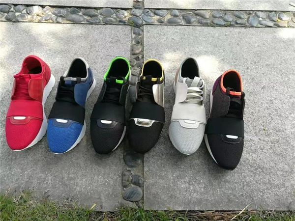 

3a designer shoes men brand casual shoes 2019 fashion flats sport runners racer luxury shoes womens, Black