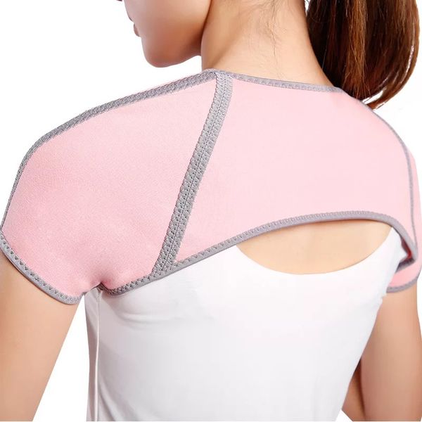 

coral velvet shoulder support thin soft shoulder neck warm women's pads air conditioning warm sleeping protection, Black;blue