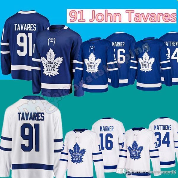 

2019 Leafs #91 John Tavares Men's KID WOMEN Jersey 2018 Toronto Maple Leafs 16 Mitch Marner 34 Auston Matthews Hockey Jerseys