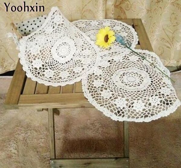 

modern crochet white table cloth cover dining lace cotton round coffee tablecloth party home christmas kitchen wedding decor