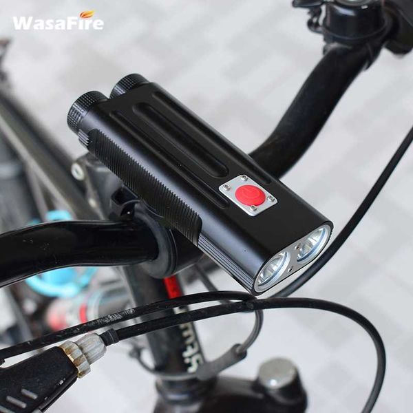 

wasafire bike light bmountain road bicycle lights 2*t6 led 7 modes bike light lantern outdoor riding cycling lamp