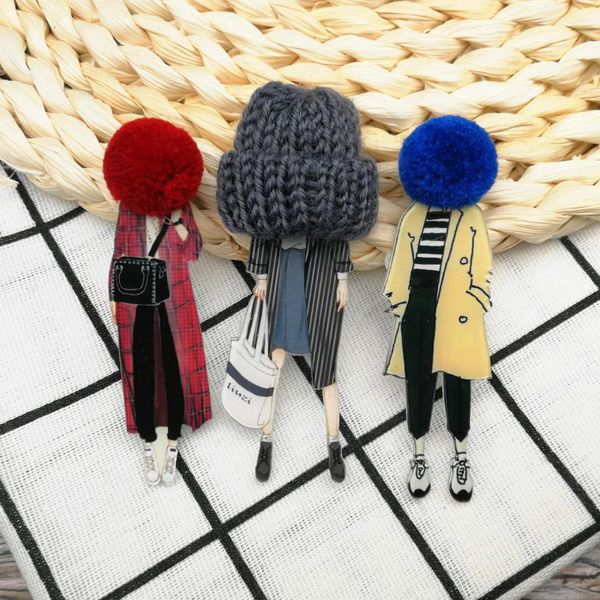 

woman jewelry badges fashion brooches for woman cute brooches pins on backpack girl gifts winter sweater clothing accessories, Gray