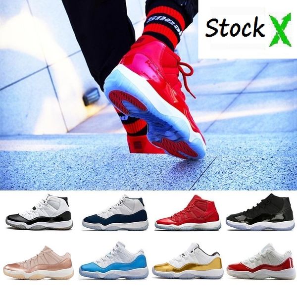 

новые 11 high low le 11s дизайнерские баскетбольные туфли space jam розовое золото мужчины женщины синий красный бред инфракрасный 23 кепка