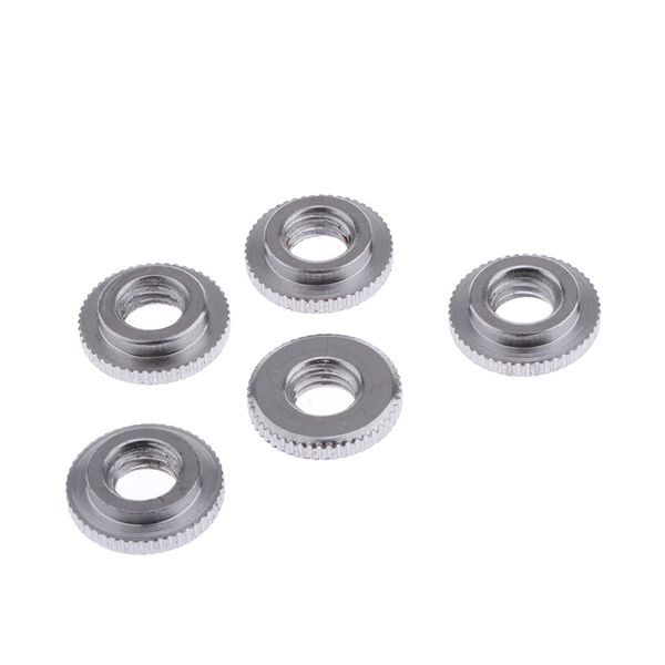 

5 pieces bass drum leg feet nut percussion instrument parts, Black;brown