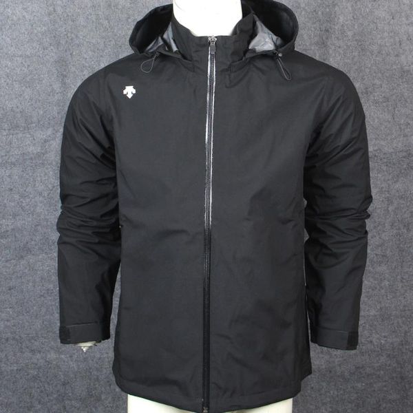 

golf windproof jacket men golf clothing with hat, Red;blue