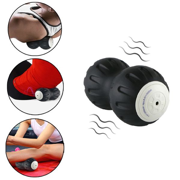 

new peanut electric vibrating massage ball gym relaxing exercise pilates yoga training fascia massage rollor ball release muscle