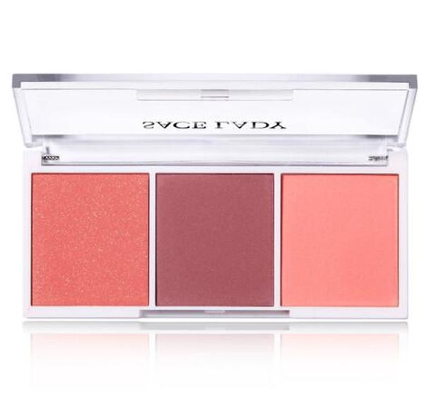 

blush palette makeup face blusher powder 3 colors professional cheek make up minerals rouge natural peach cosmetic