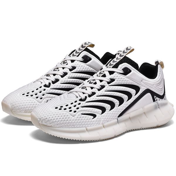

new white fashion men's shoes portable breathable running shoes 46 large size sneakers comfortable walking jogging casual