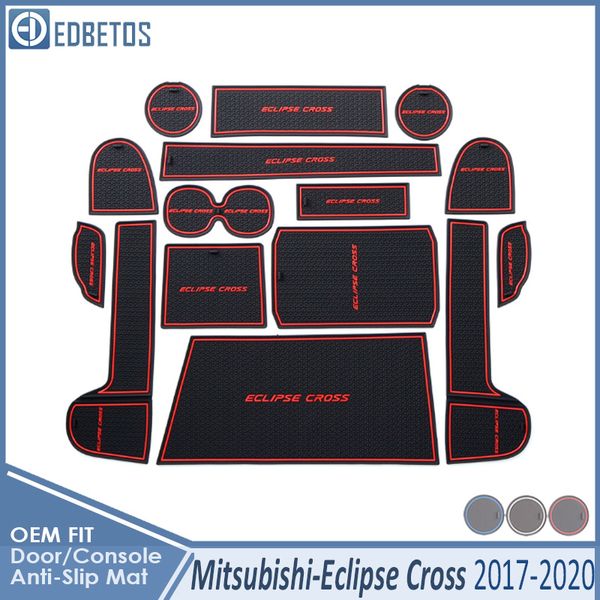 

anti-slip mat for mitsubishi eclipse cross 2017 2018 2019 2020 accessories gate slot anti-dirty door groove mat car